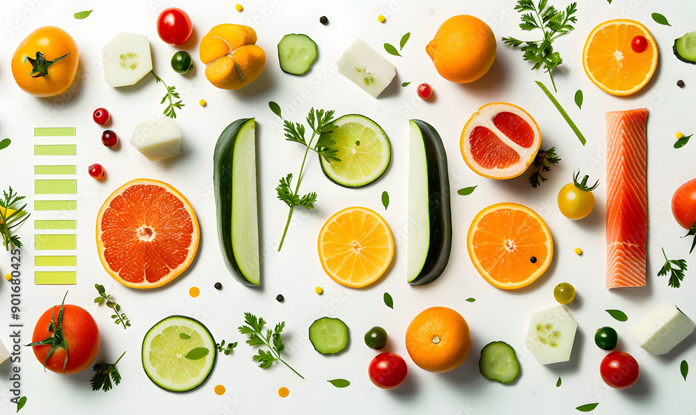vegetable and fruits photo or illustrator on white background vegetable and fruits photo or illustrator on white background