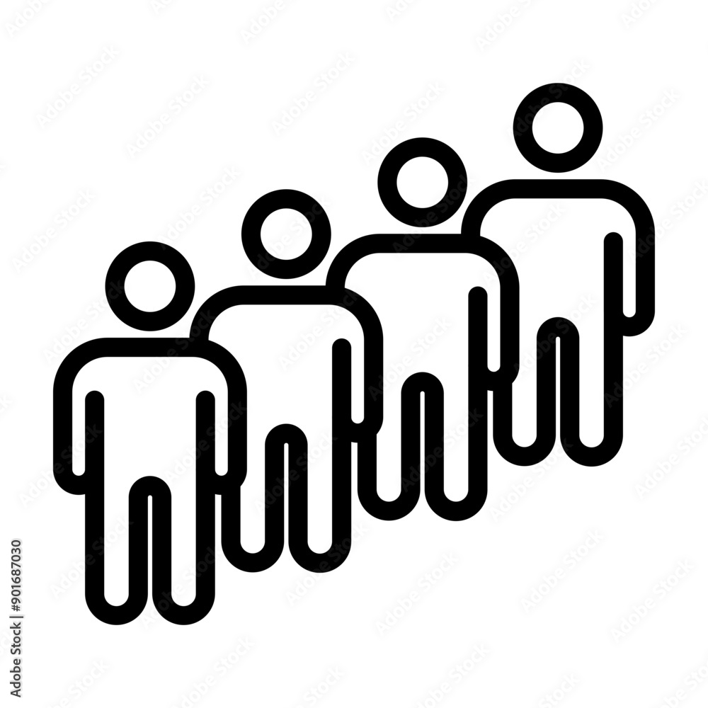 Election Hotline Vector Line Icon Design Election Hotline Vector Line Icon Design