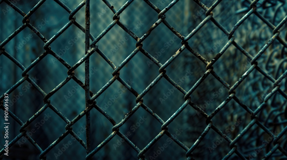 Fototapeta premium Captive Freedom. Intricate Cage Design Concept