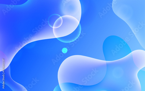 Abstract blue background with bubbles