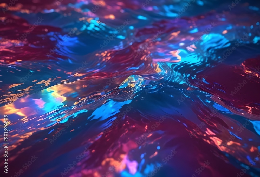 Fototapeta premium Water wave texture colorful texture background