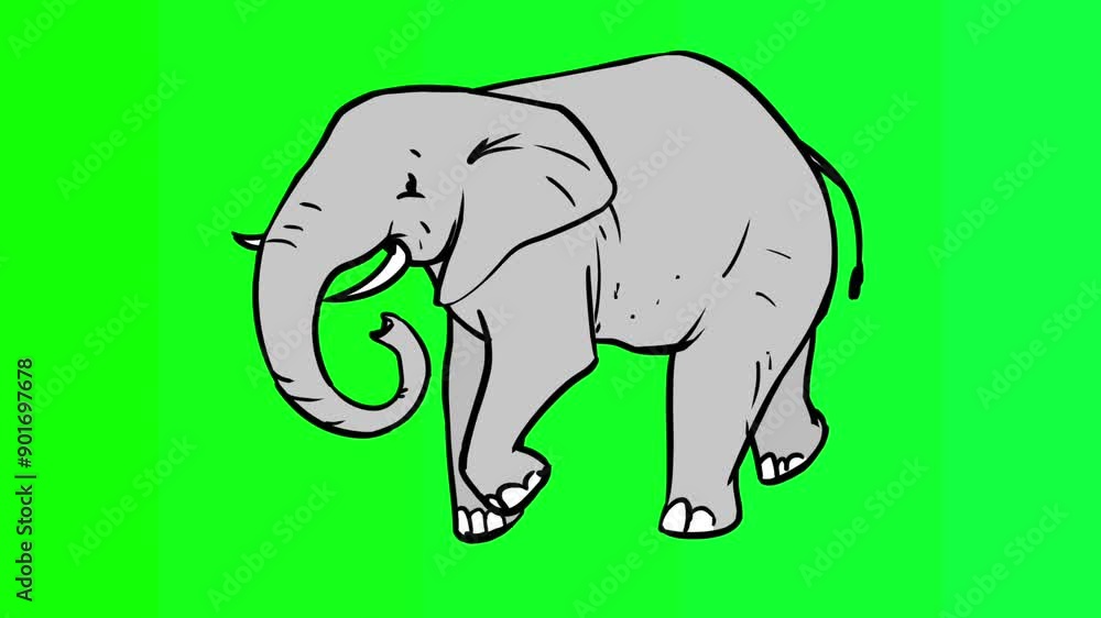 Ellephant green screen animation Ellephant green screen animation