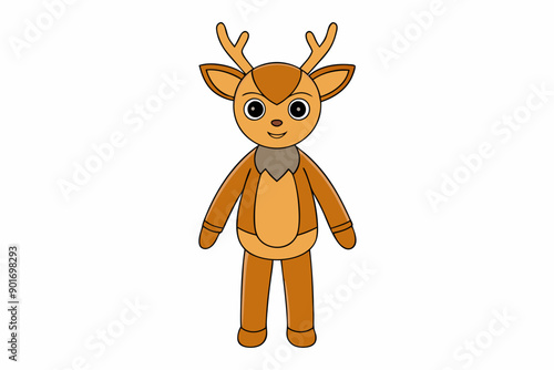 Antelope, Gazelle, and More Wildlife Illustrations Vector, Linocut, Kawaii, Cartoon, Clipart, Line Art Designs.
