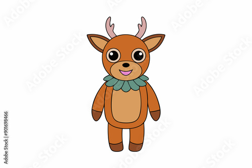Antelope, Gazelle, and More Wildlife Illustrations Vector, Linocut, Kawaii, Cartoon, Clipart, Line Art Designs.
