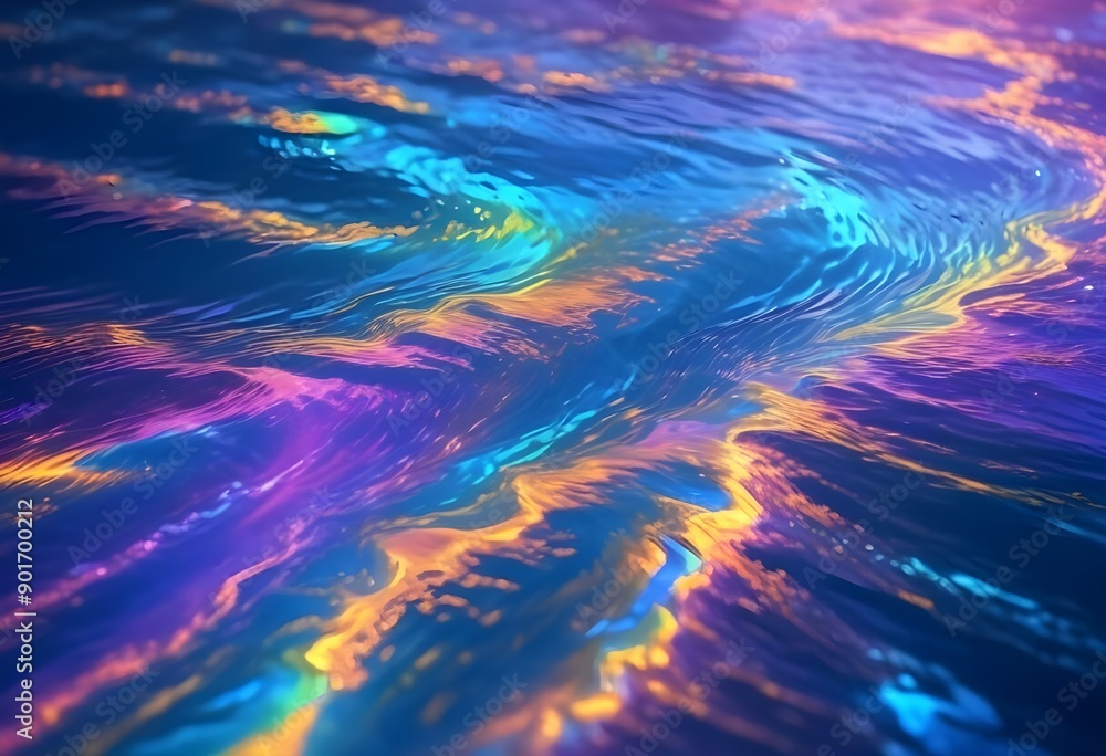 Fototapeta premium Water wave texture colorful texture background