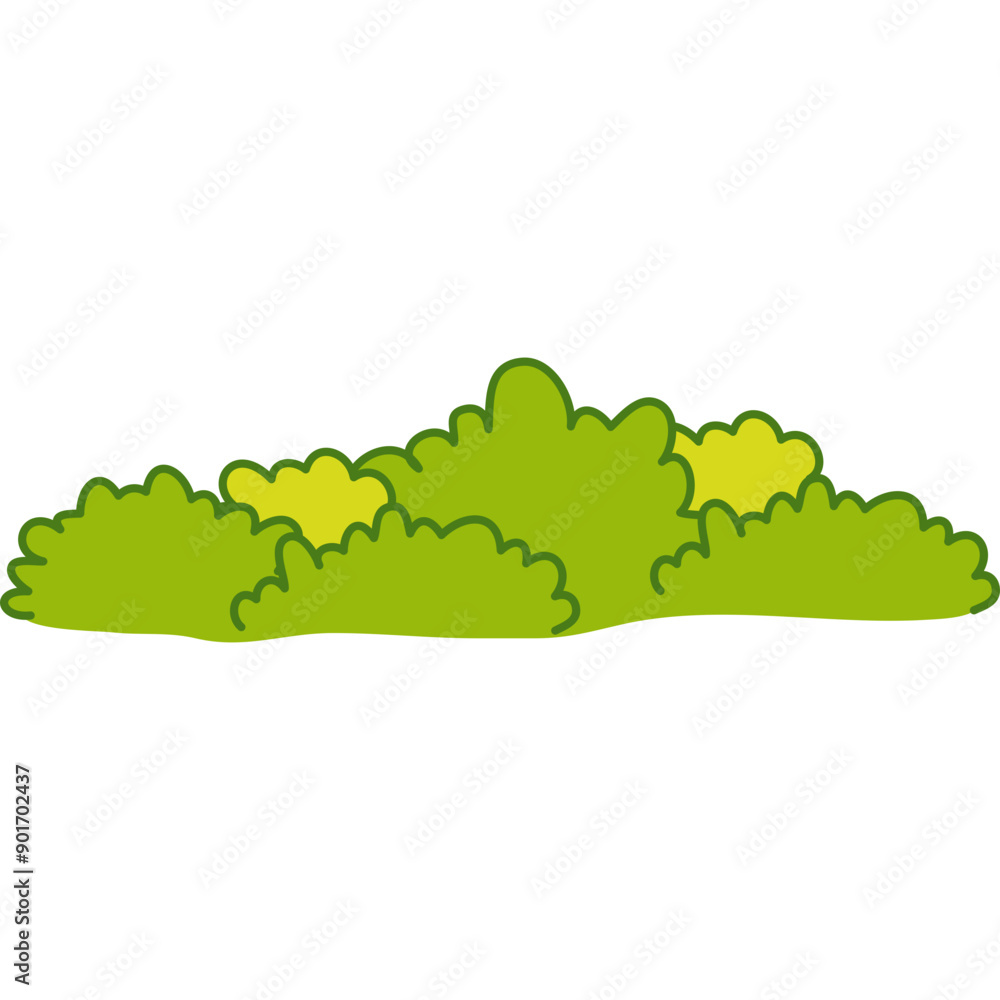 Obraz premium Cute Bush Illustration 