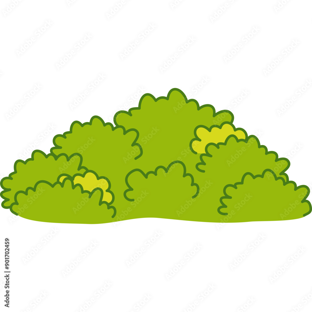 Obraz premium Cute Bush Illustration 