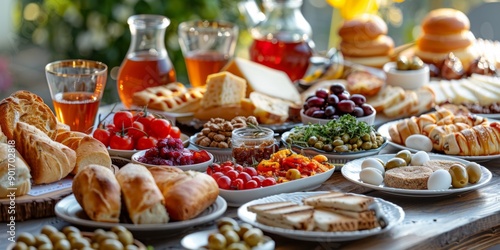 A traditional Turkish breakfast