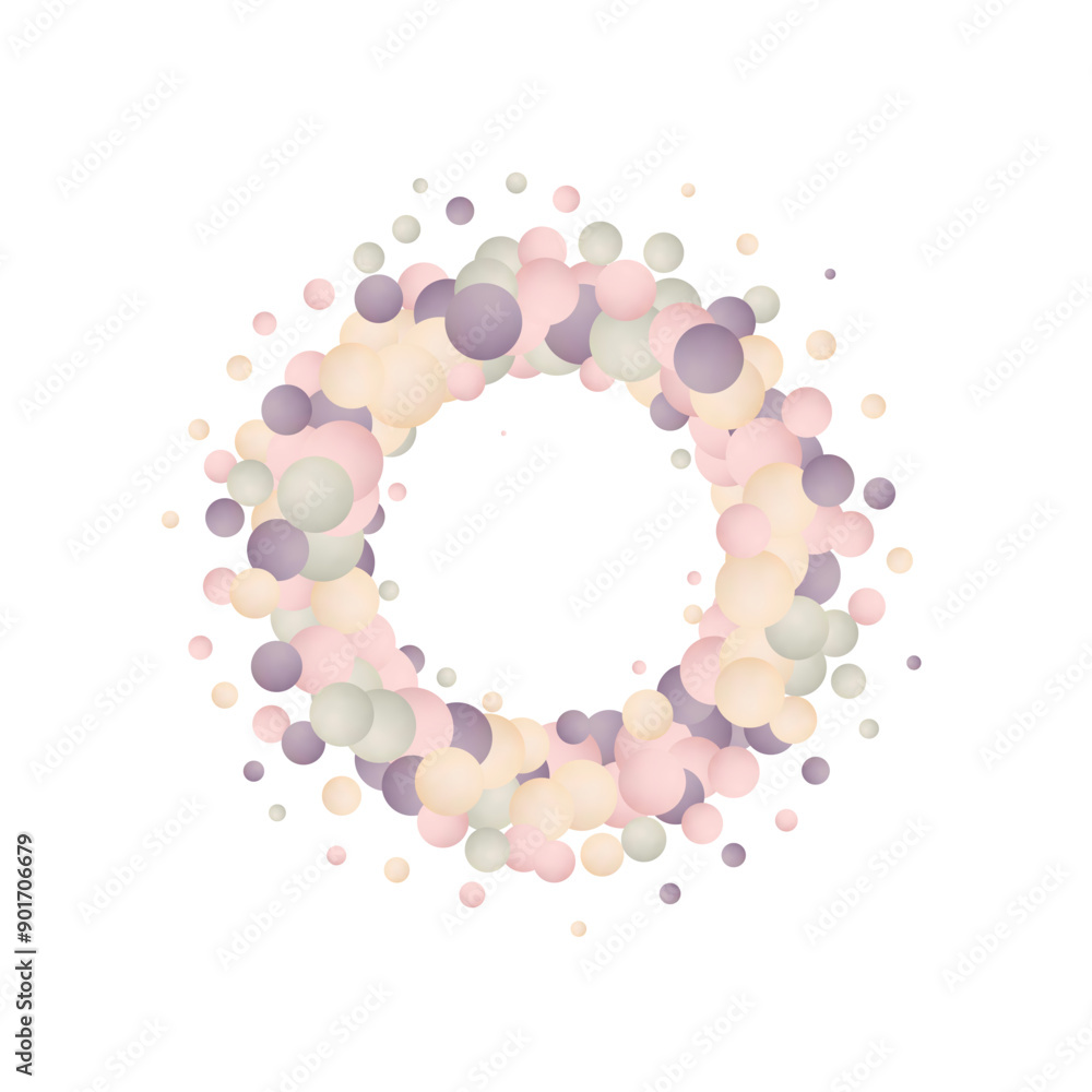 Abstract composition with 3d spheres. Pearls. Photo frame. Eps 10 Abstract composition with 3d spheres. Pearls. Photo frame. Eps 10