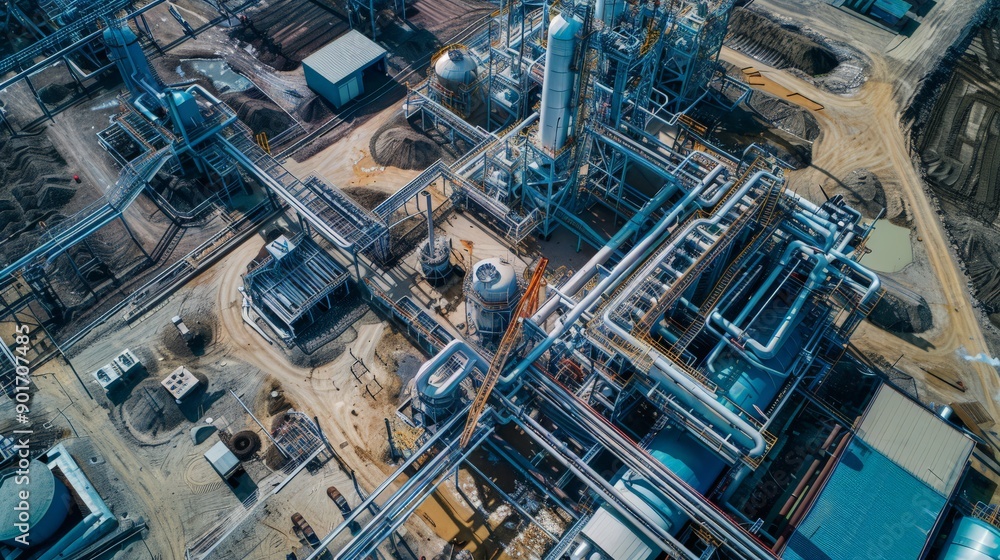 Pipeline construction and engineering, factory production infrastructure. Pipeline construction and engineering, factory production infrastructure.