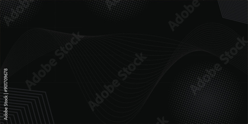 Black, Colorful gradient abstract illustration in blur style, very dark greenish blue, Gradient abstract background