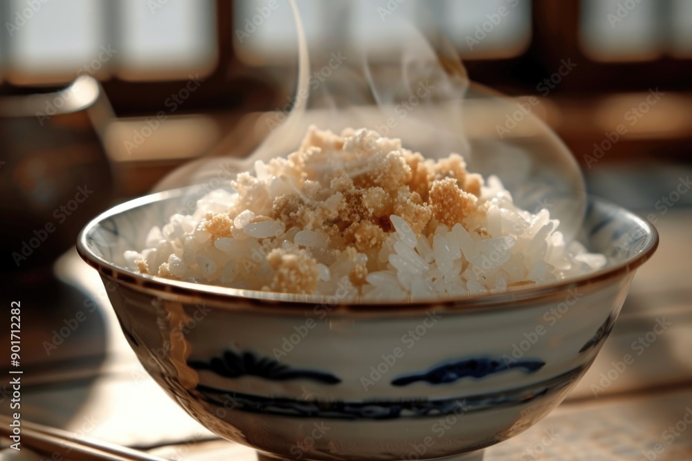 Japanese rice in a handy cup, fragrant, soft, delicious, with beautiful details. Japanese rice in a handy cup, fragrant, soft, delicious, with beautiful details.