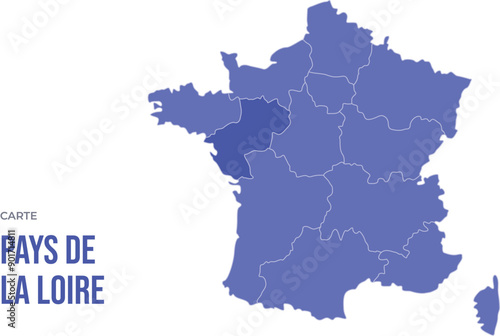 Infographie Carte France Pays de la Loire