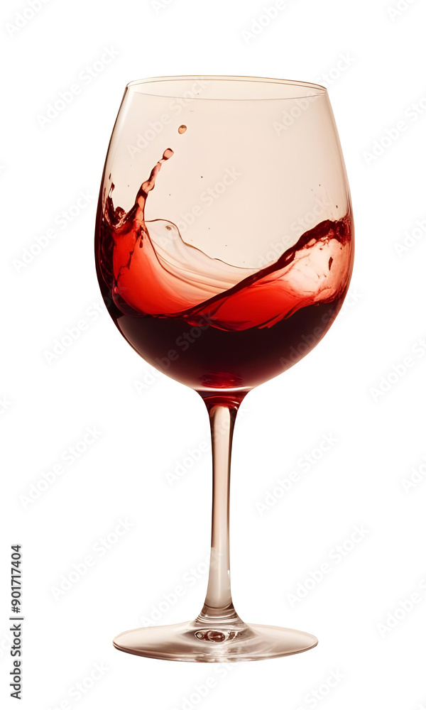 Red Wine splash in glass isolated on white background Red Wine splash in glass isolated on white background