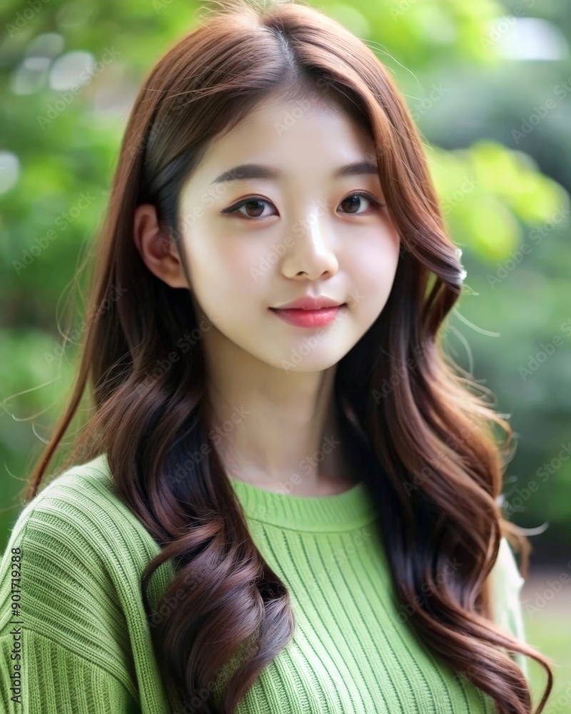 Portrait of asian teenager school girl Portrait of asian teenager school girl