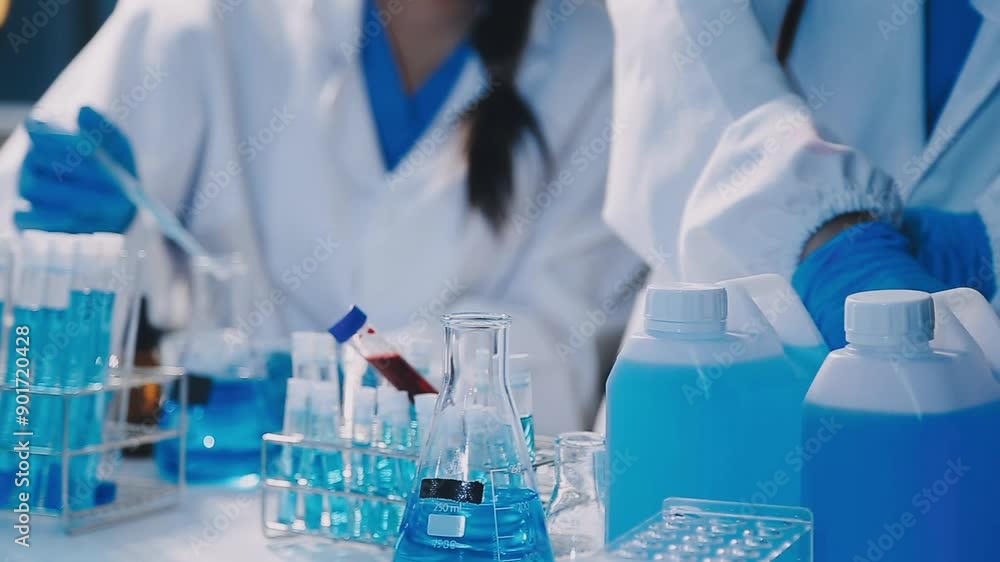 chemist,scientist hand dropping chemical liquid into test tube, science research and development concept chemist,scientist hand dropping chemical liquid into test tube, science research and development concept