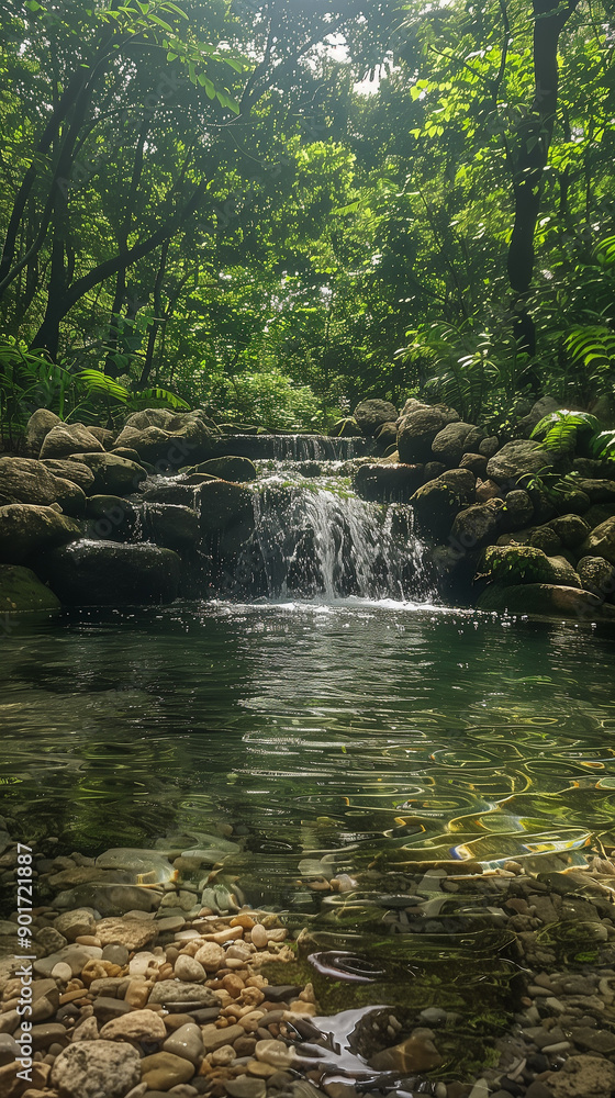 Fototapeta premium Waterfall in the forest