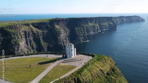 Beautiful scenery of the Cliffs of Moher in County Clare, Ireland.