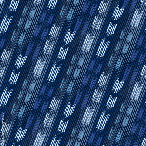 Ikat, Adras - seamless ethnic pattern. Uzbekistan, Tajikistan, Boho, Asia. Vector Illustration for greeting cards, printing for textile design, wallpaper, surface textures