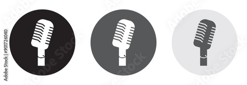 Studio Microphone  Cut File Retro Microphone design eps 10