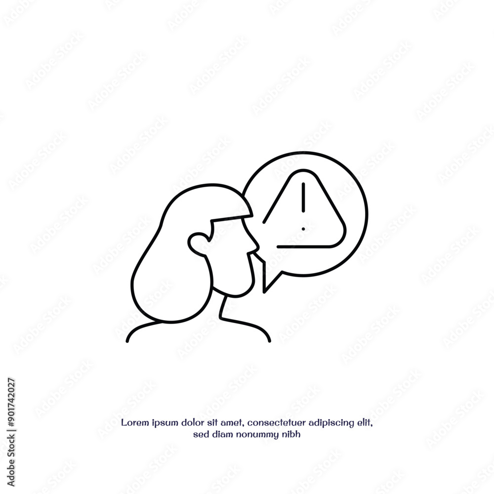 gossip thin outline icon vector design good for web or mobile app gossip thin outline icon vector design good for web or mobile app
