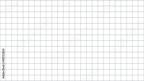 Grid on a white background, vector illustration. Geometric plotting paper for school education, wallpaper, textures, notebook.
