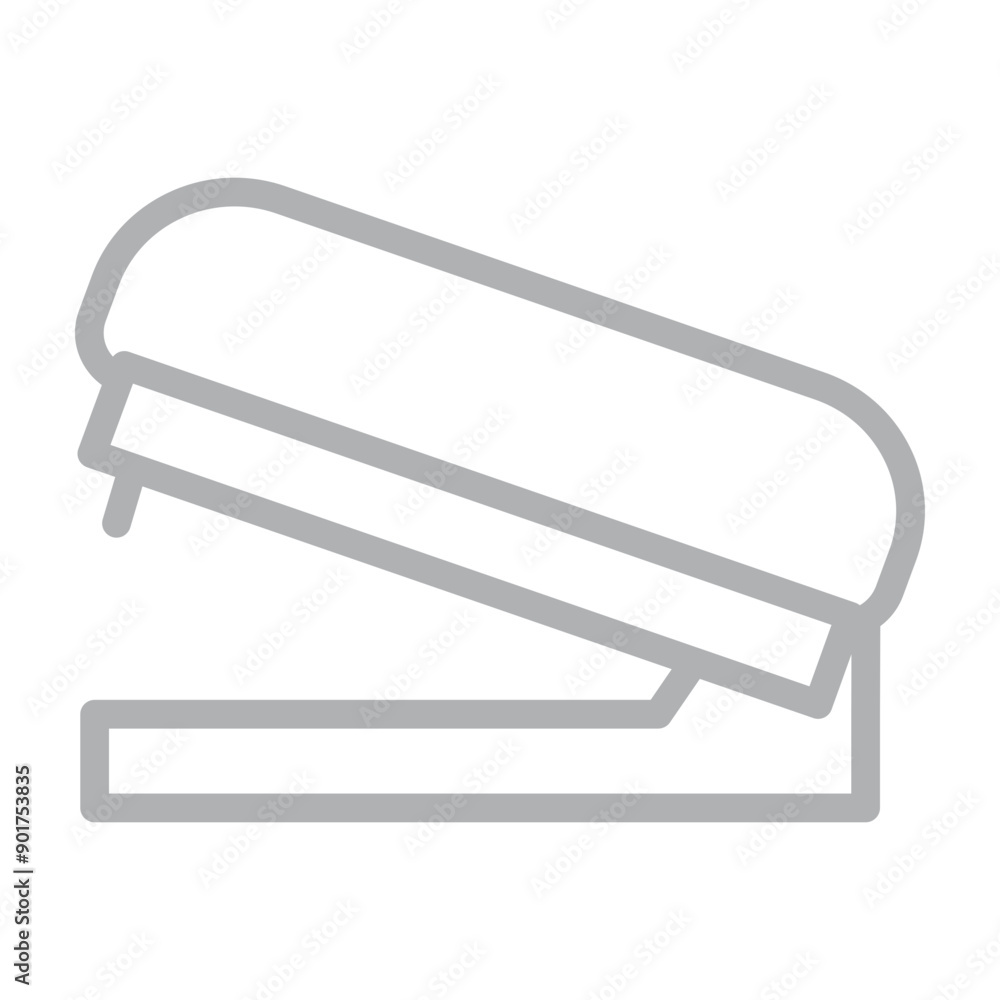 Stapler Vector Line Grey Icon Design Stapler Vector Line Grey Icon Design