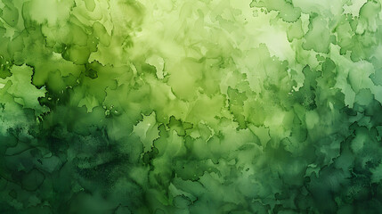 Abstract moss green watercolor background