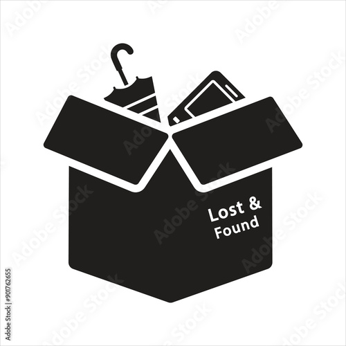 Lost items icon. Lost and found icon