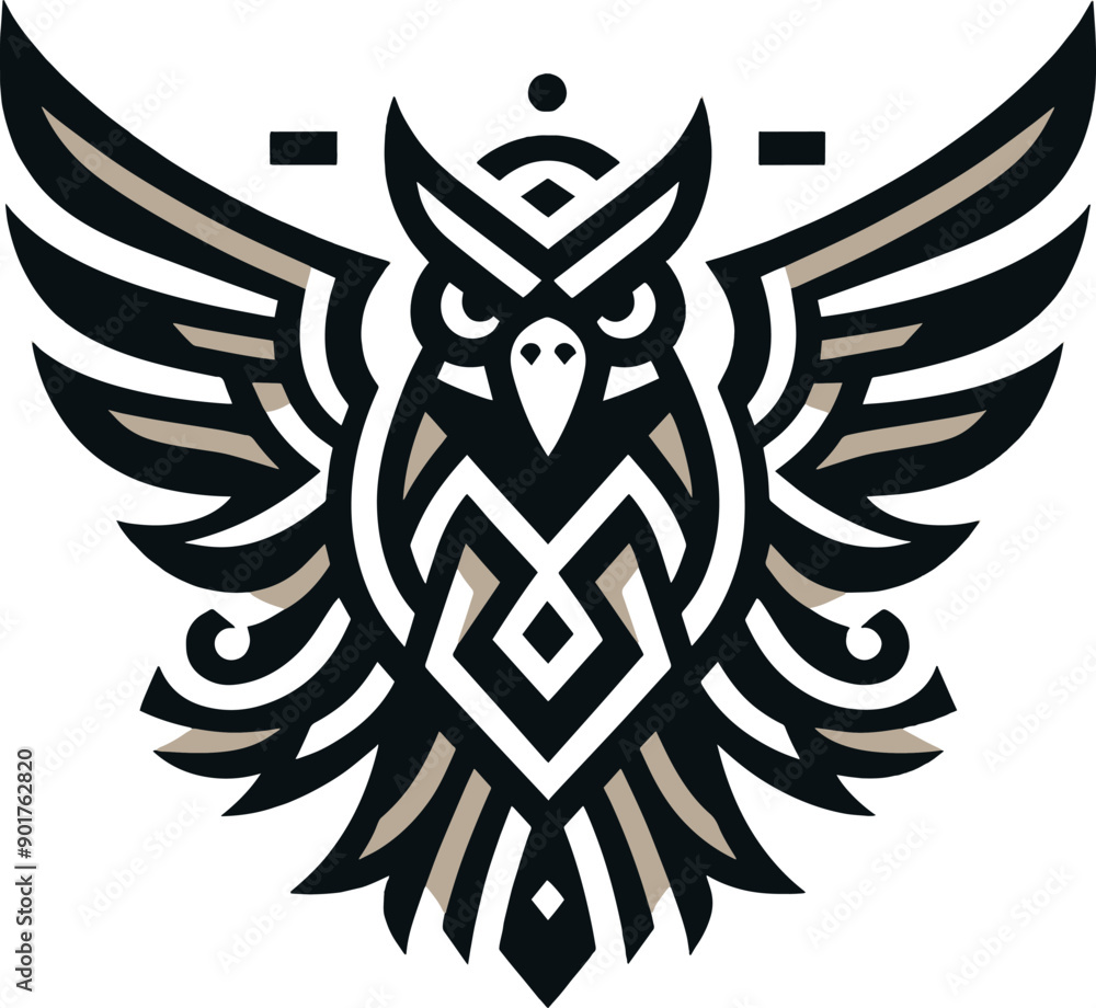 tribal Tattoo art design of eagle logo silhouette tribal Tattoo art design of eagle logo silhouette