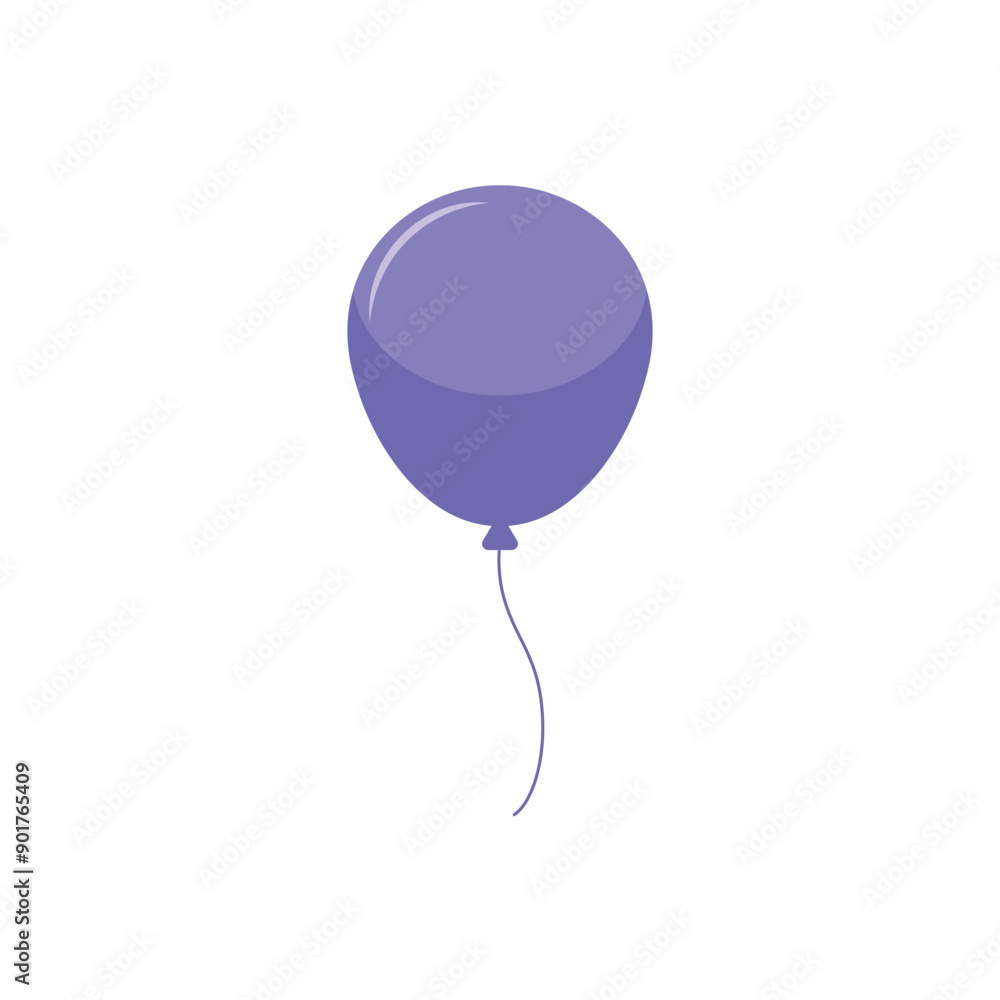 Purple party balloon vector icon Purple party balloon vector icon