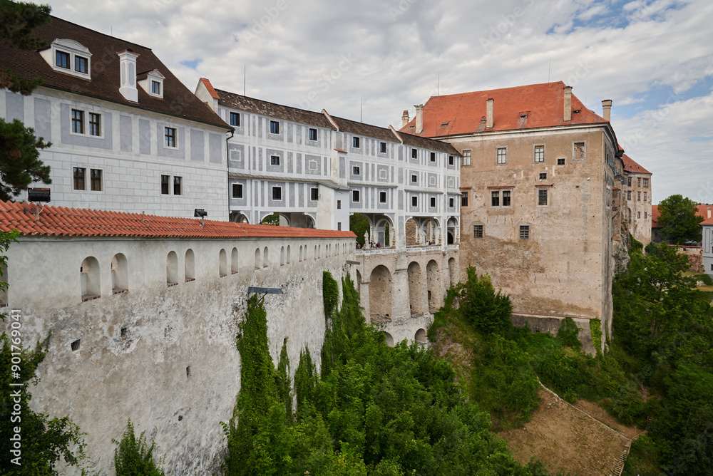 Cesky Krumlov castle, major tourist destination in south Bohemia region of Czech Republic Cesky Krumlov castle, major tourist destination in south Bohemia region of Czech Republic