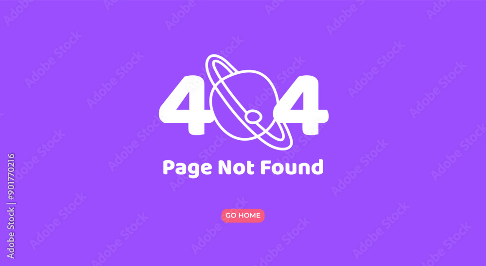 Obraz premium 404 Page not found error. Vector layout template
