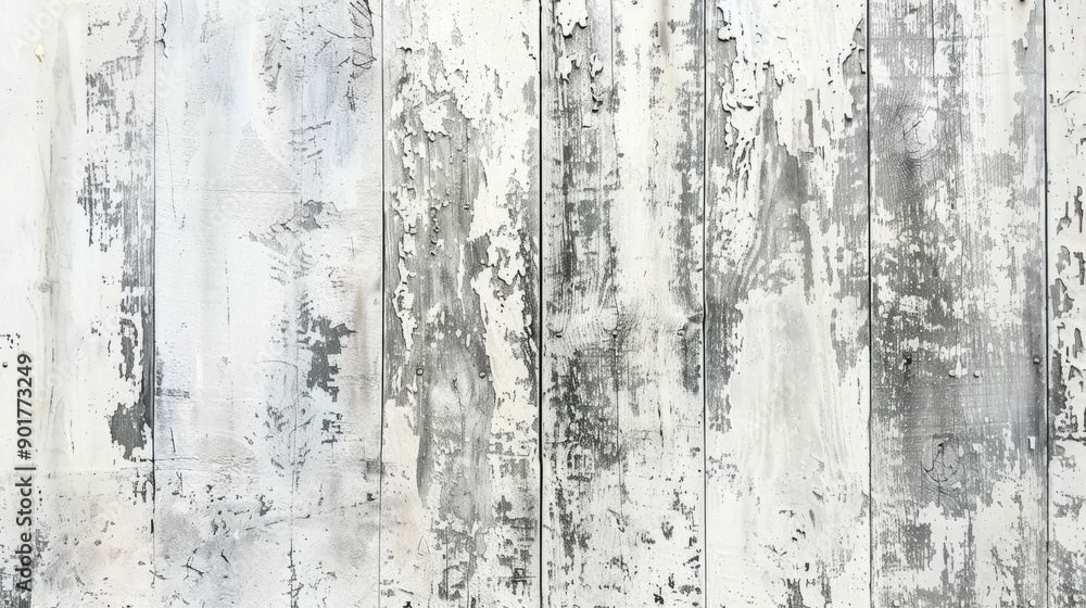 Fototapeta premium Unpainted shabby grey wooden panel with a rustic look