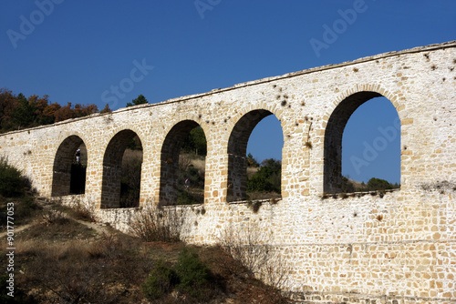 A view of the Incekaya Aqueduct and Tokatlı Canyon in Safranbolu, Turkey