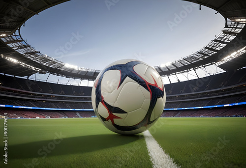 soccer ball in stadium