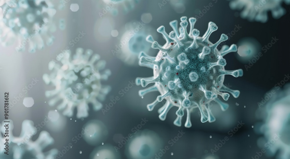 Coronavirus Particles in Air Coronavirus Particles in Air