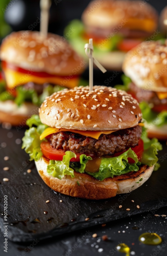 Sesame Seed Cheeseburger Sliders Sesame Seed Cheeseburger Sliders