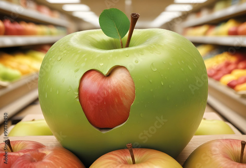 apples in a market