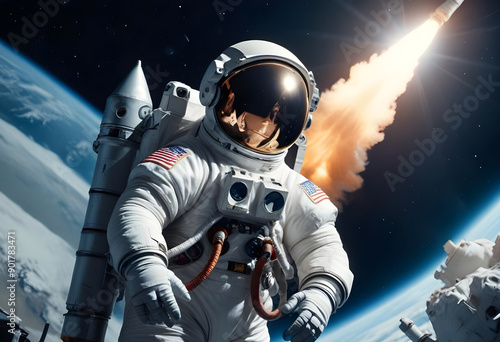 astronaut in space