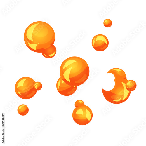 かわいい爆発のエフェクトイラスト