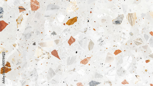 Beige stone marble texture with a lot of details used for many purposes. Terrazzo flooring marble stone wall texture abstract background.  photo