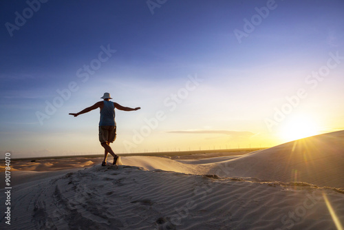 Hike in dunes in Brazil