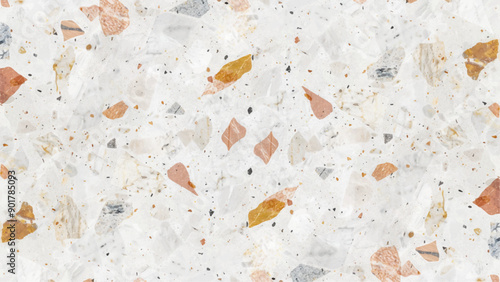 top view of black grey marble texture background, natural tile stone floor with seamless glitter pattern, Seamless blue gray granite terrazo flooring texture. Realistic chipped marble