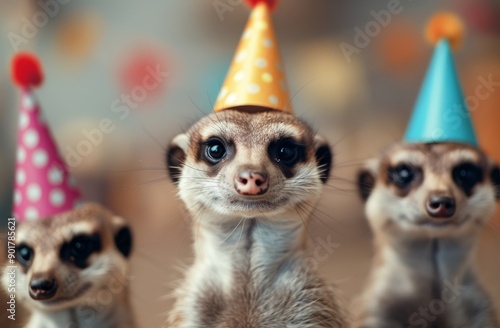Three Meerkat Birthday Party