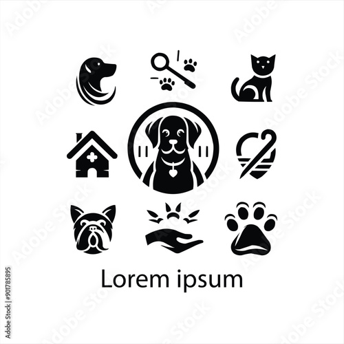 a pet logo design for brand