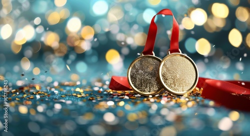 Gold Medals and Confetti