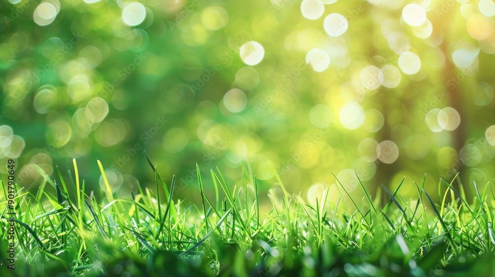 Obraz premium Grass with blurred background