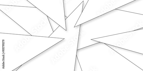 Abstract industrial Design random lines black on white background.Geometric seamless minimalist pattern with straight lines design.luxury black geometric random chaotic lines.squares and triangle line