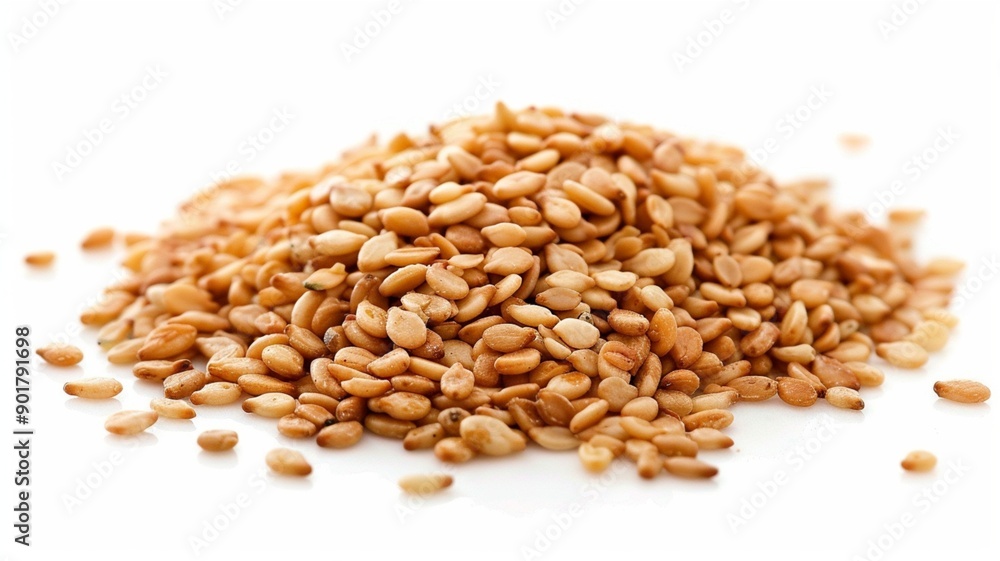Front view of a wooden scoop filled with Organic White Sesame seeds (Sesamum indicum) or Til. Isolated on a white background.
Front view of a wooden scoop filled with Organic White Sesame seeds (Sesamum indicum) or Til. Isolated on a white background.